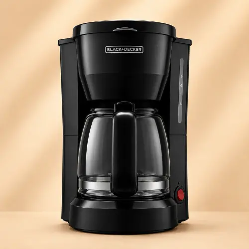 BLACK+DECKER compact 5-cup single serve coffee maker under $50