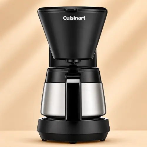 Cuisinart stainless steel single serve coffee maker under $50 with reservoir