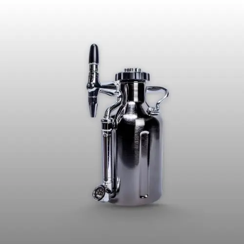 GrowlerWerks uKeg Nitro cold brew coffee maker in black chrome
