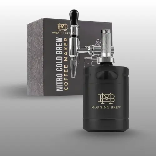 My Morning Brew nitro cold brew coffee maker kit in black