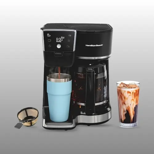 Hamilton Beach 2-way drip coffee maker with glass carafe