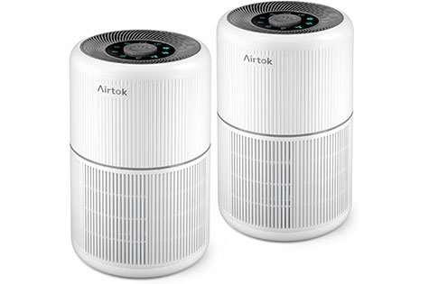 AIRTOK's 2 Pack Air Purifier for Home Bedroom