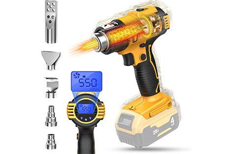 Cordless Heat Gun for Dewalt 20v Battery