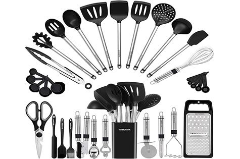 Ultimate Kitchen Utensil Set - 33 Gadgets for Nonstick Cookware