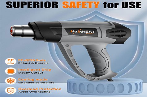 MAXXHEAT 1800W Heat Gun Kit