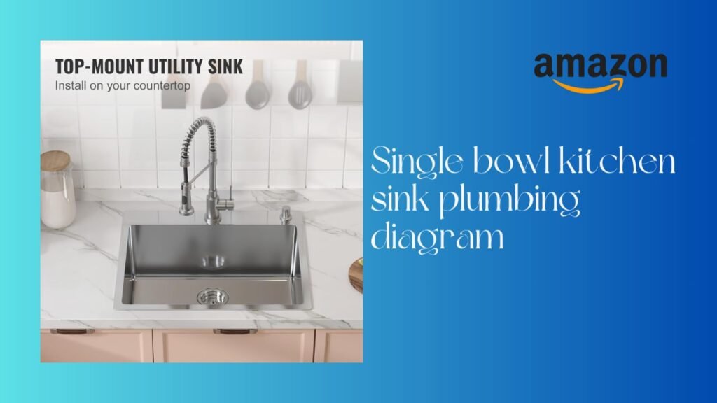 Single bowl kitchen sink plumbing diagram