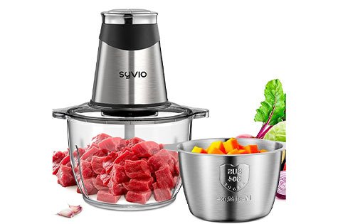 Syvio Food Processors with 2 Bowls