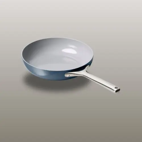 Caraway ceramic egg pan in navy blue