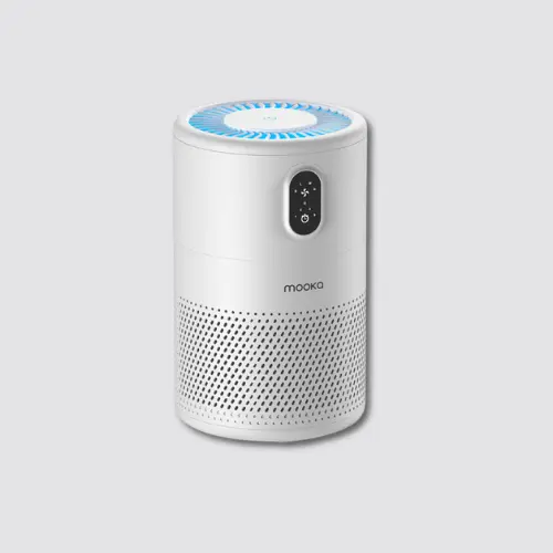 MOOKA B-D02L true HEPA air purifier for large rooms with night light