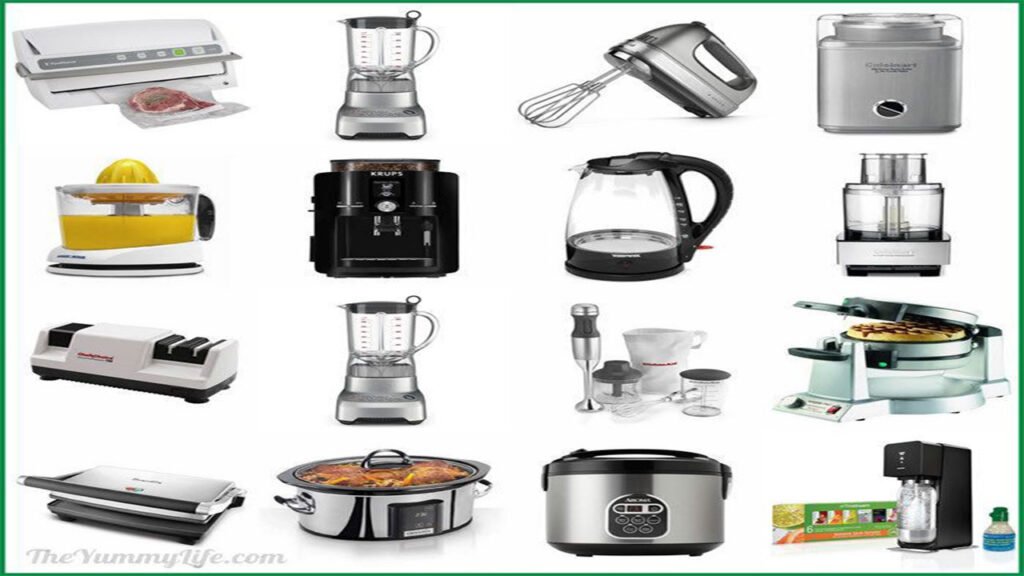 small kitchen appliances list