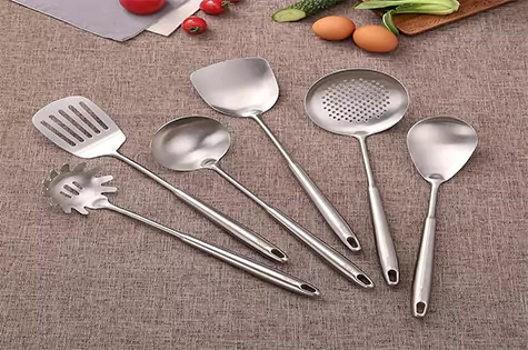 Standcn 6 Pcs Metal Professional Cooking Spoons