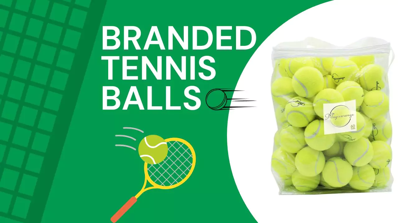 Branded tennis balls