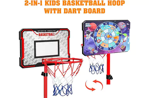 MELAND Kids Basketball Hoop and Stand