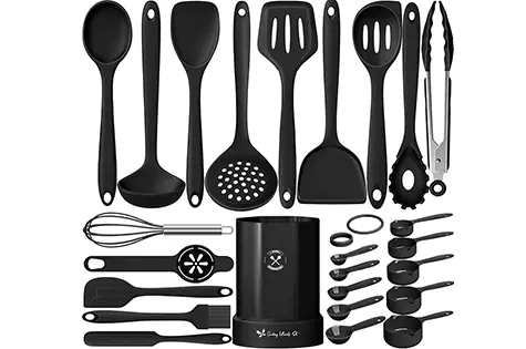 Fungun 25 Pcs Silicone Kitchen Cooking Utensil Set