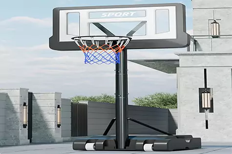 Modernlog Basketball Hoop