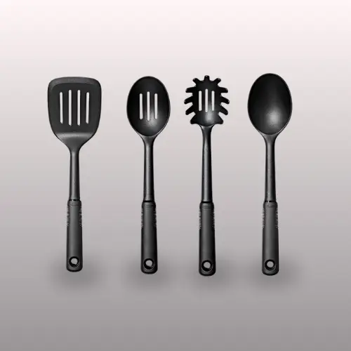 OXO Good Grips 4-piece nylon cooking tool set in black