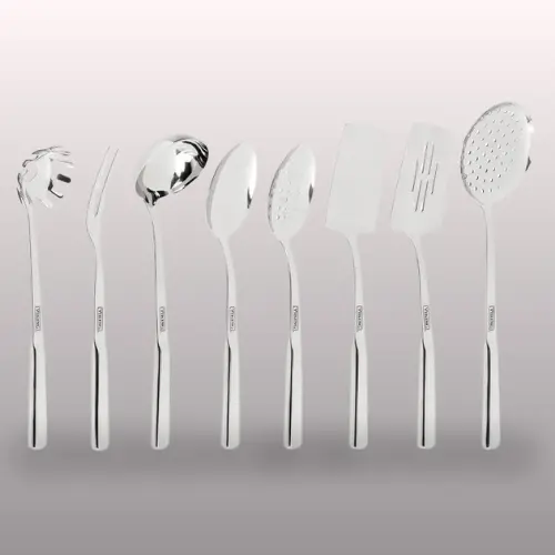 Viking 8-piece stainless steel cooking utensil set, one of the safest cooking utensils for daily use