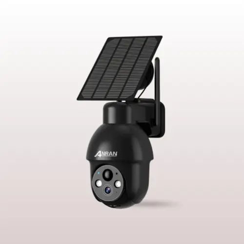 ANRAN solar powered security camera 2 pack with 360 degree PTZ coverage
