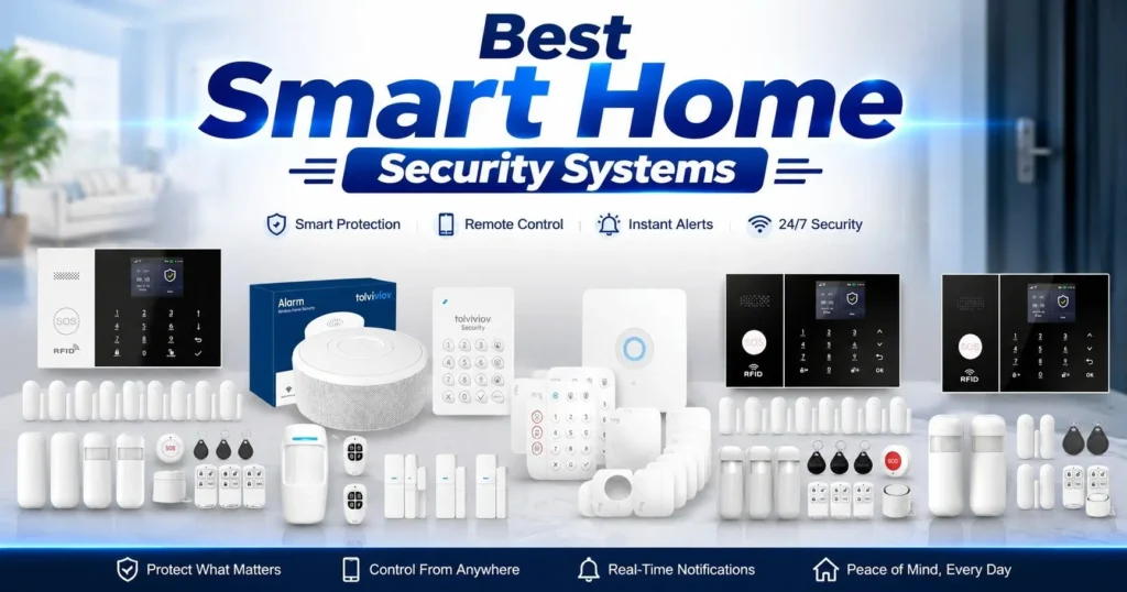 Best smart home security systems 2026 including DIY alarm kits and apartment security systems