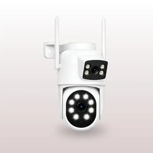 Camcamp dual lens 4 camera security system with NVR and no monthly subscription 