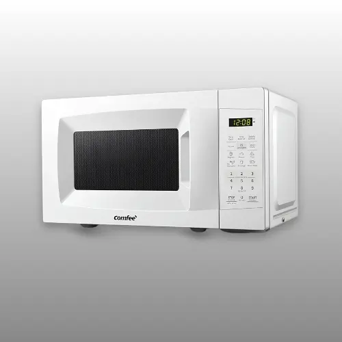Comfee countertop microwave in pearl white