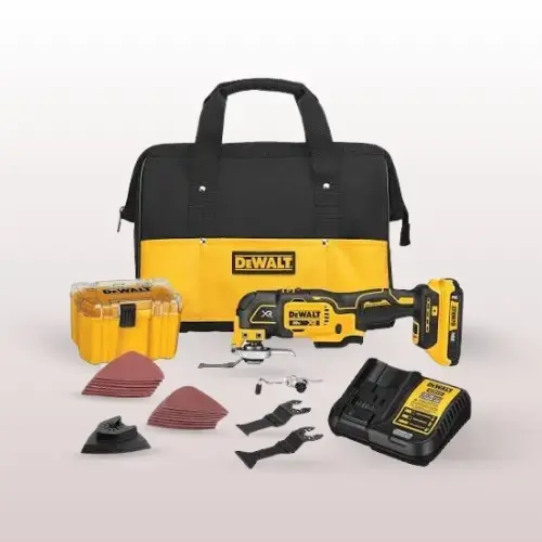 DEWALT 20V MAX XR Oscillating Multi-Tool Kit for cutting and sanding
