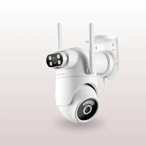 Kittyhok dual lens wireless security camera system with NVR and 500GB hard drive