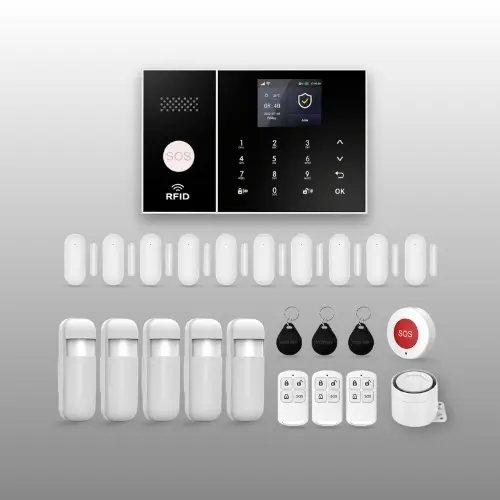  PGST 24 piece WiFi and 4G apartment alarm system with app control 