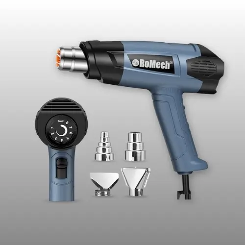 ROMECH 1500W heavy duty heat gun in blue 