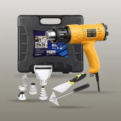 SEEKONE 1800W heavy duty heat gun with carry case and accessories
