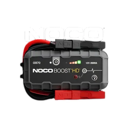 NOCO Boost GB70 lithium jump starter with jumper cables
